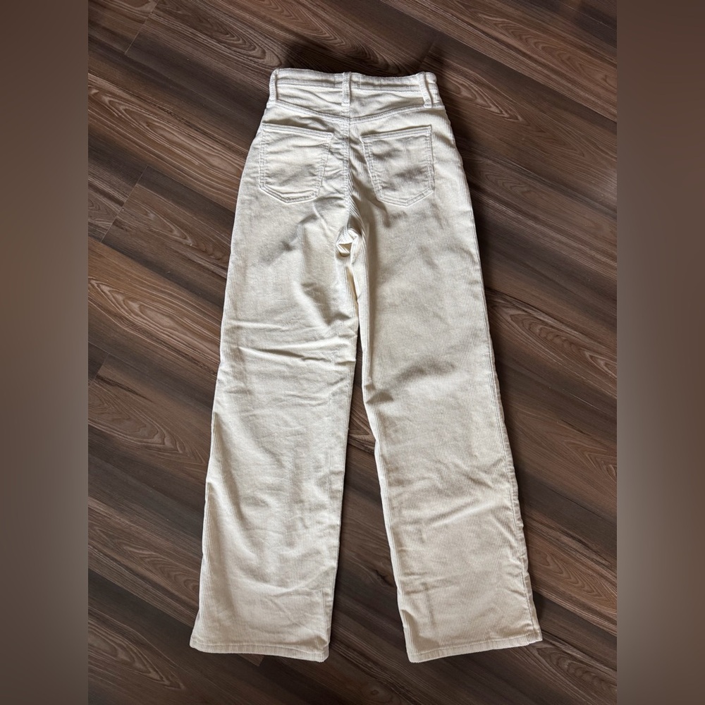 Universal Thread Cream Wide Leg Jeans corduroy - Picture 2 of 4